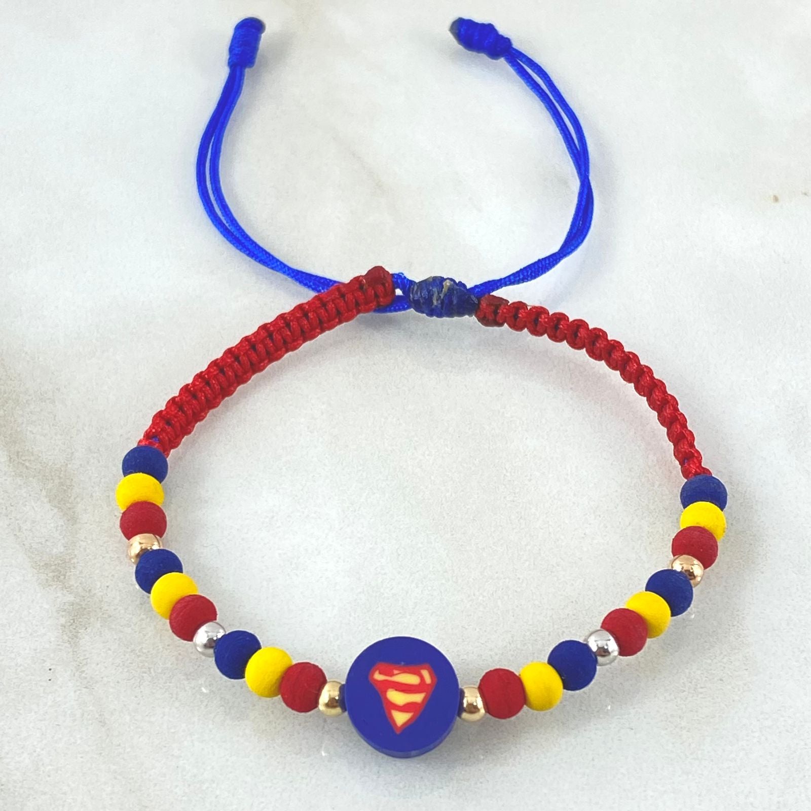 Blue Triangle Superhero Bracelet 6 Units 18K Gold (A.C)