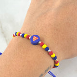 Blue Triangle Superhero Bracelet 6 Units 18K Gold (A.C)