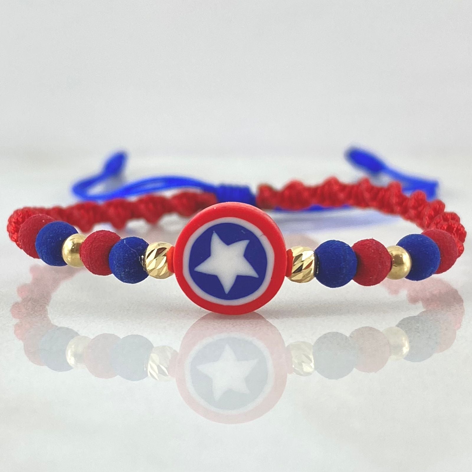 Blue Superhero Star Bracelet 4 Units 18K Gold (A.C)