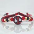 Pulsera Roja Mascara Super Héroe 4 Und Oro 18K (A.C)