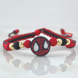 Pulsera Roja Mascara Super Héroe 4 Und Oro 18K (A.C)