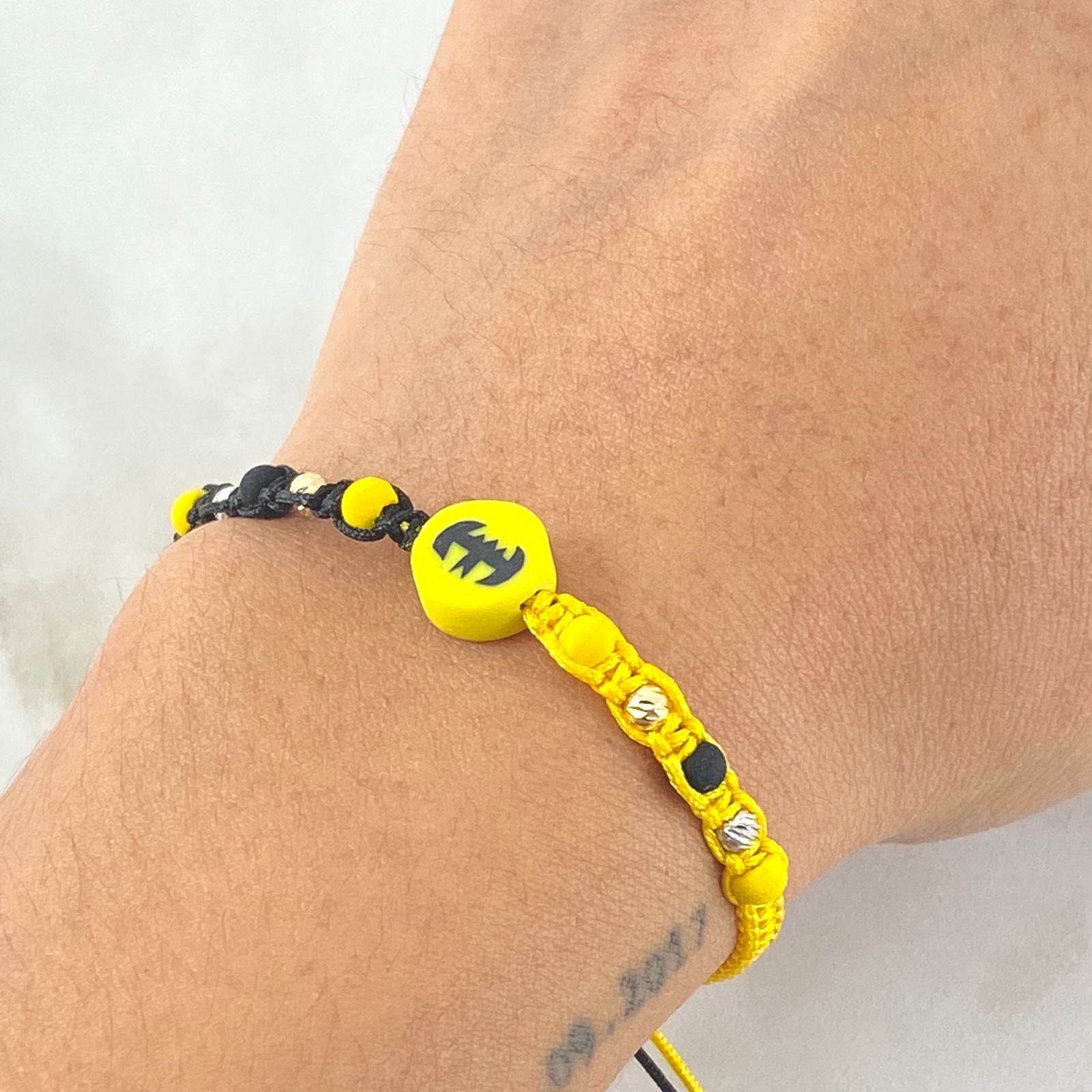 Yellow Bat Superhero Bracelet 4 Units 18K Gold (A.C)