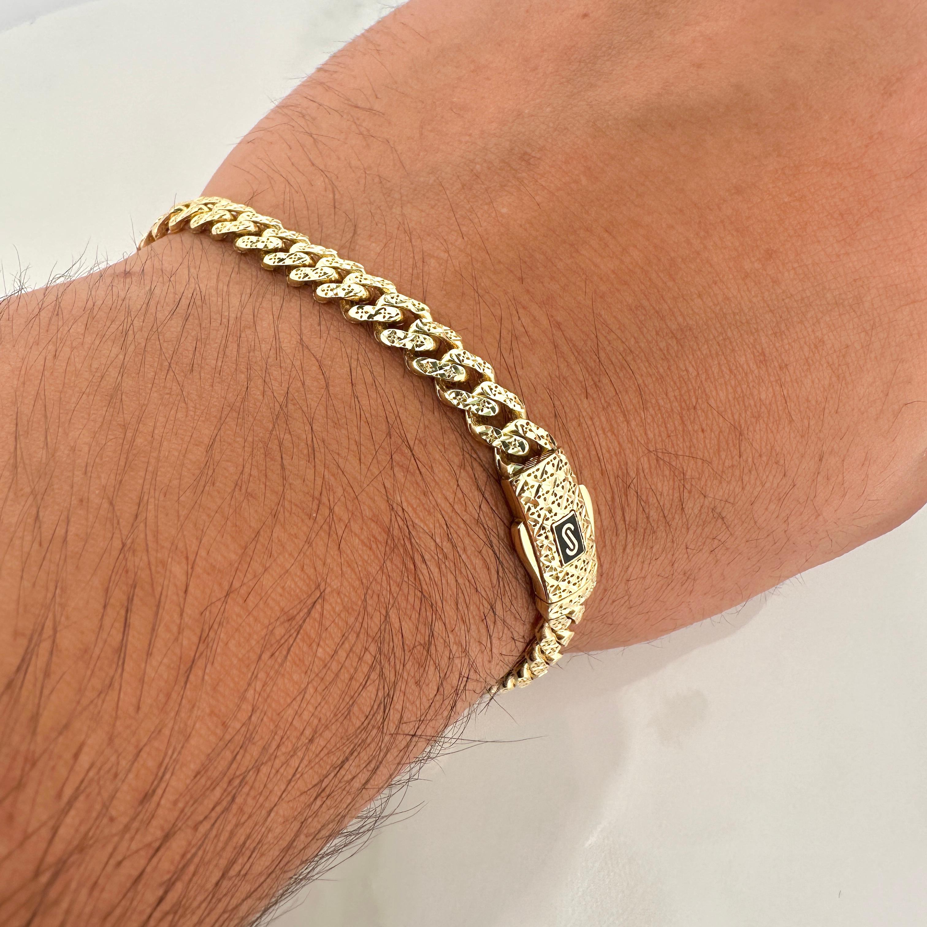 Cuban Links Bracelet Infinity 9.45gr / 8in / 18K Gold +4!