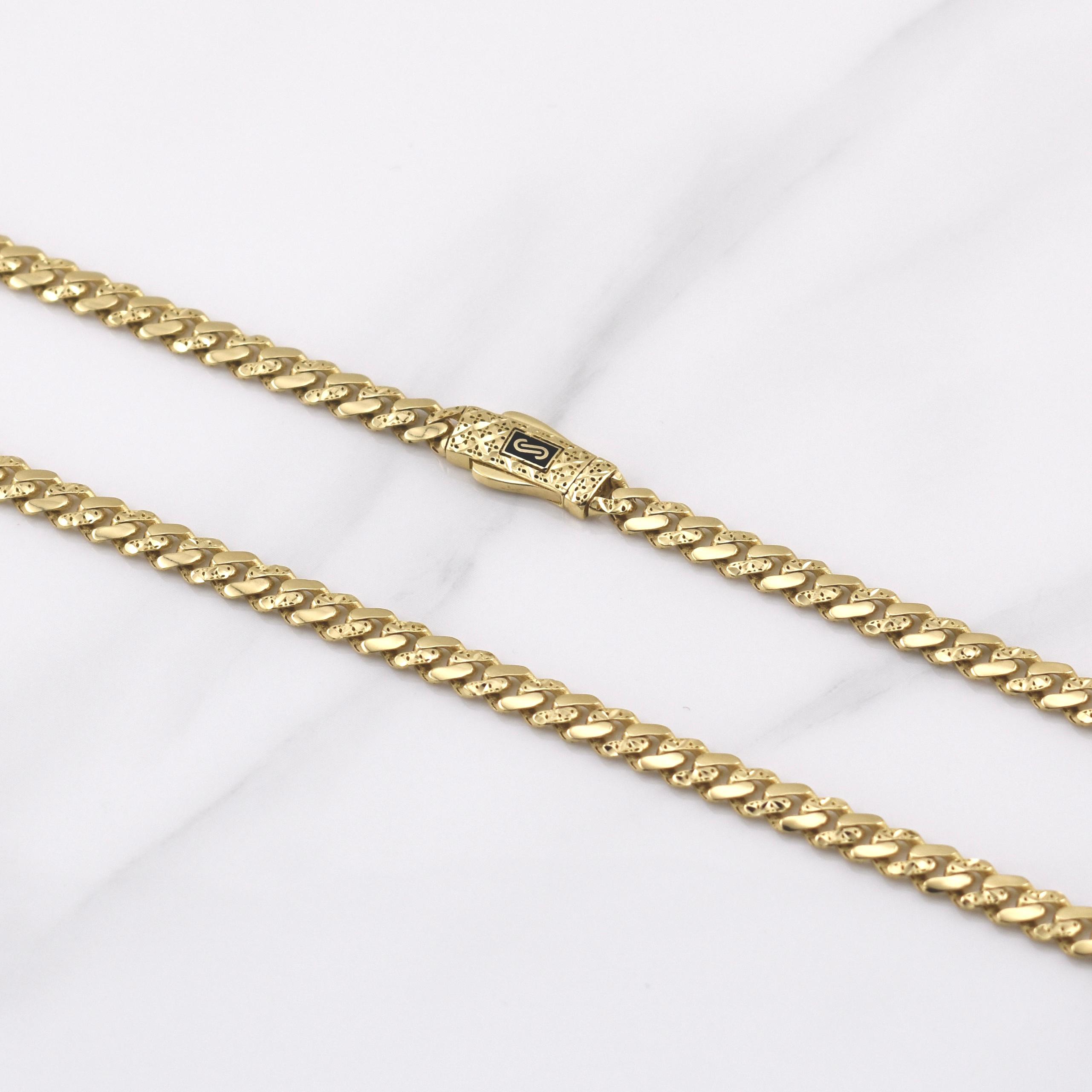 Cadena Cubana Monaco 22.7gr / 27 1/2 in / Oro Amarillo +4 18K !