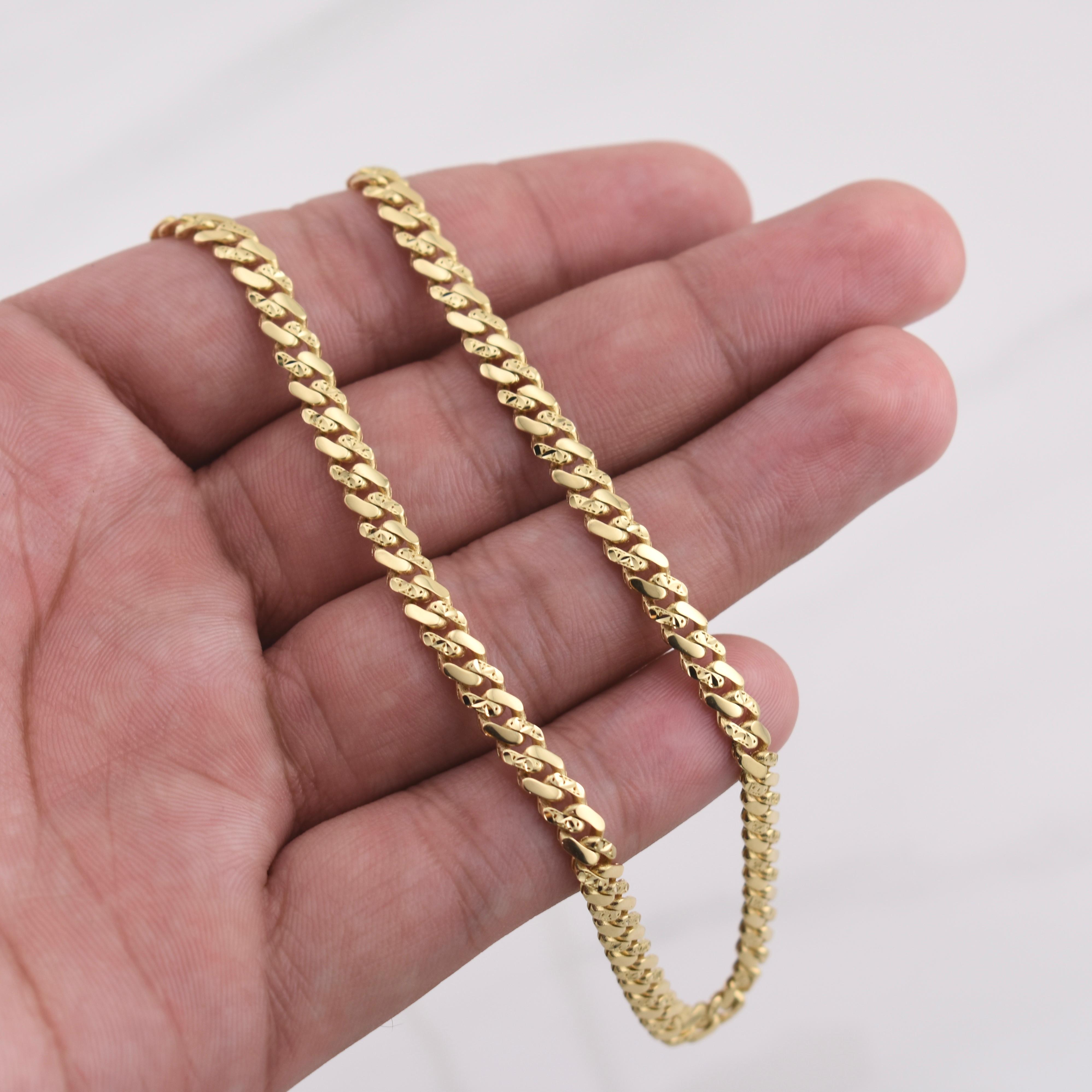 Cadena Cubana Monaco 22.7gr / 27 1/2 in / Oro Amarillo +4 18K !