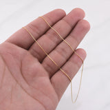 Venetian Chain 1.3 g / 19 3/4 in / 0.45 mm 18K Yellow Gold