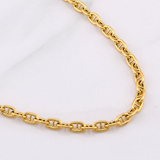 Cadena Marinera 11.4gr / 23 1/2 in / Oro Amarillo +3 18K !