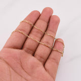 Mini Box Chain 4.1gr / 19.8in / 18K Gold +3!