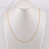 Mini Box Chain 4.1gr / 19.8in / 18K Gold +3!
