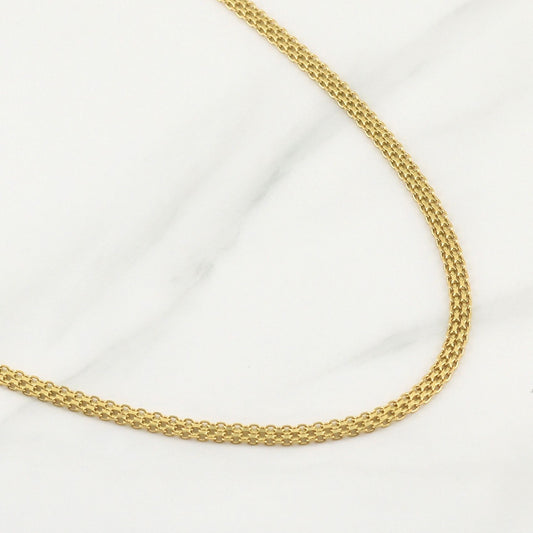 Cadena China 13.15gr / 23 3/4 in / Oro Amarillo +1 18K !