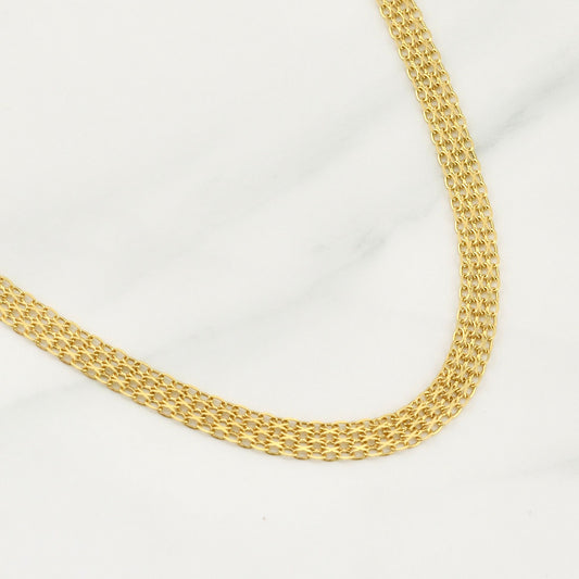 Cadena China 8.05gr / 23 3/4 in / Oro Amarillo +1 18K !