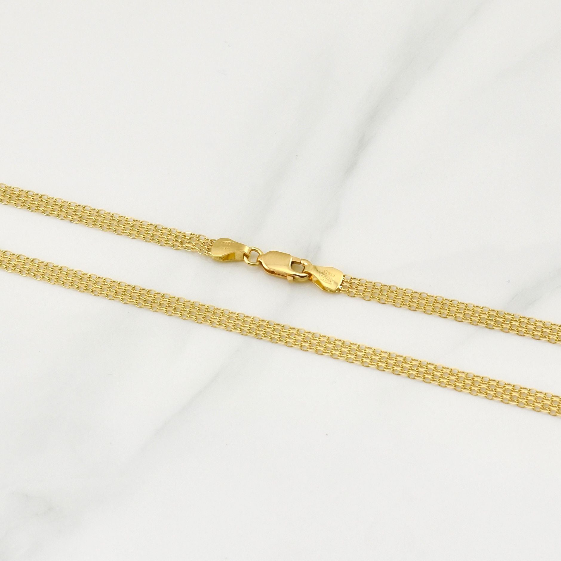 Bismark Chain 5.65gr / 23 3/4 in / 18K Gold +1!