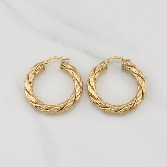 Candongas Tati 3.9gr / 1 1/4 in / Oro Amarillo +4 18K !