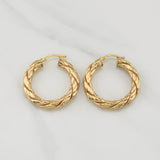 Candongas Tati 3.9gr / 1 1/4 in / Oro Amarillo +4 18K !