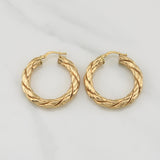 Candongas Tati 3.95gr / 1 1/4 in / Oro Amarillo +4 18K !