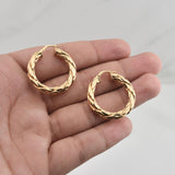 Candongas Tati 3.95gr / 1 1/4 in / Oro Amarillo +4 18K !