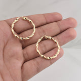 Candongas Aly 2.3gr / 1 1/4 in / Oro Amarillo +4 18K !