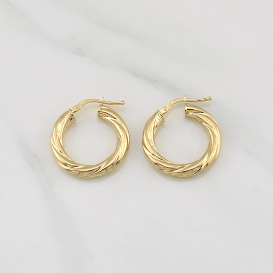 Candongas Mary 2.4gr / 1 in / Oro Amarillo +4 18K !