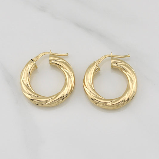 Candongas Mary 3.2gr / 1 in / Oro Amarillo +4 18K !