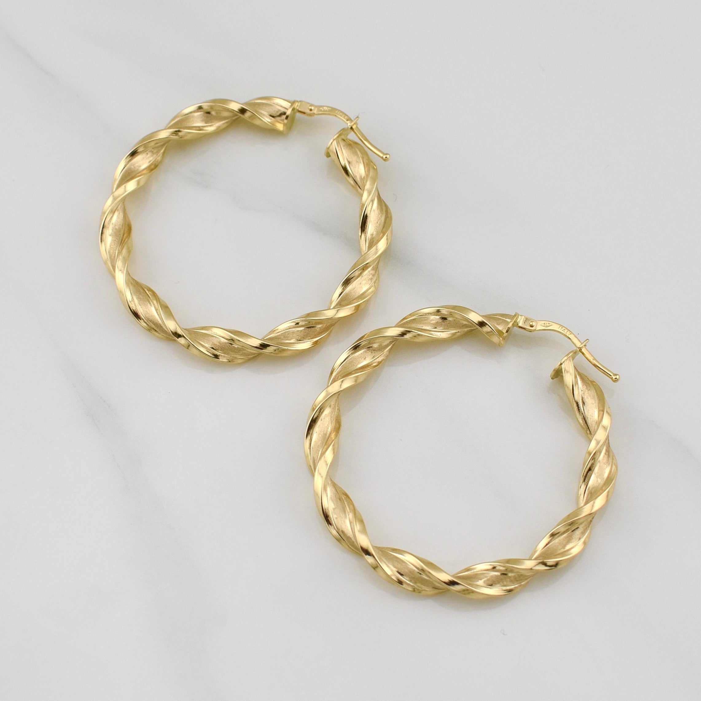 Candongas Lu 4.4gr / 1 3/4 in / Oro Amarillo +4 18K !