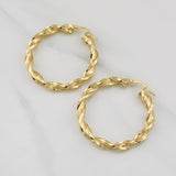 Candongas Lu 4.4gr / 1 3/4 in / Oro Amarillo +4 18K !