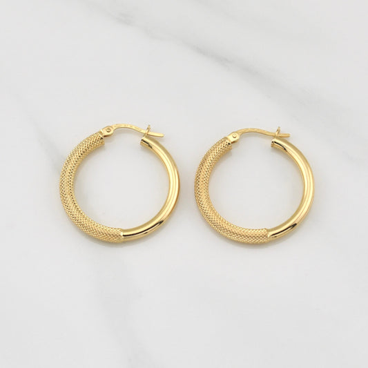 Candongas Ela 2.1gr / 1 in / Oro Amarillo +4 18K