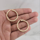 Candongas Mia 2.75gr / 1 1/4 in / Oro Amarillo +4 18K !