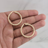 Candongas Mia 2.8gr / 1 1/4 in / Oro Amarillo +4 18K !