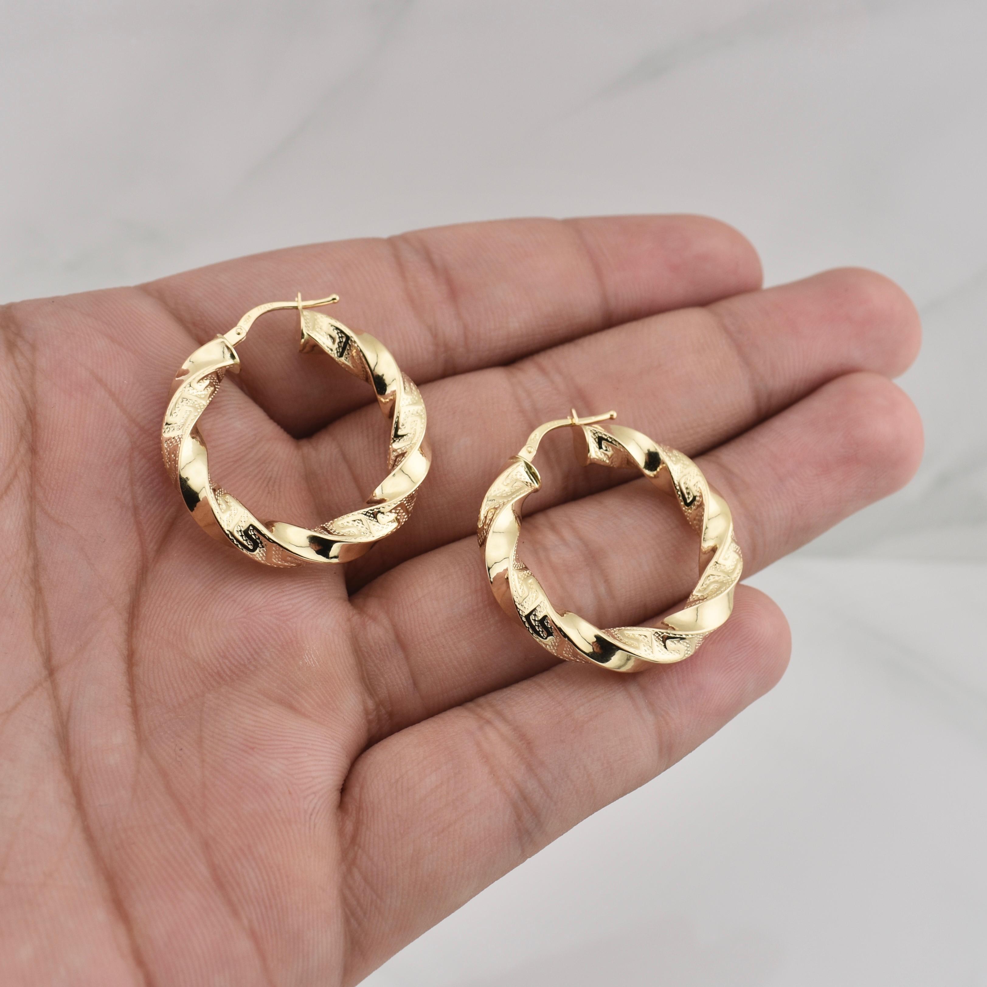 Cleo Hoop Earrings 4.05gr / 1 1/4 in / Yellow Gold +4 18K !