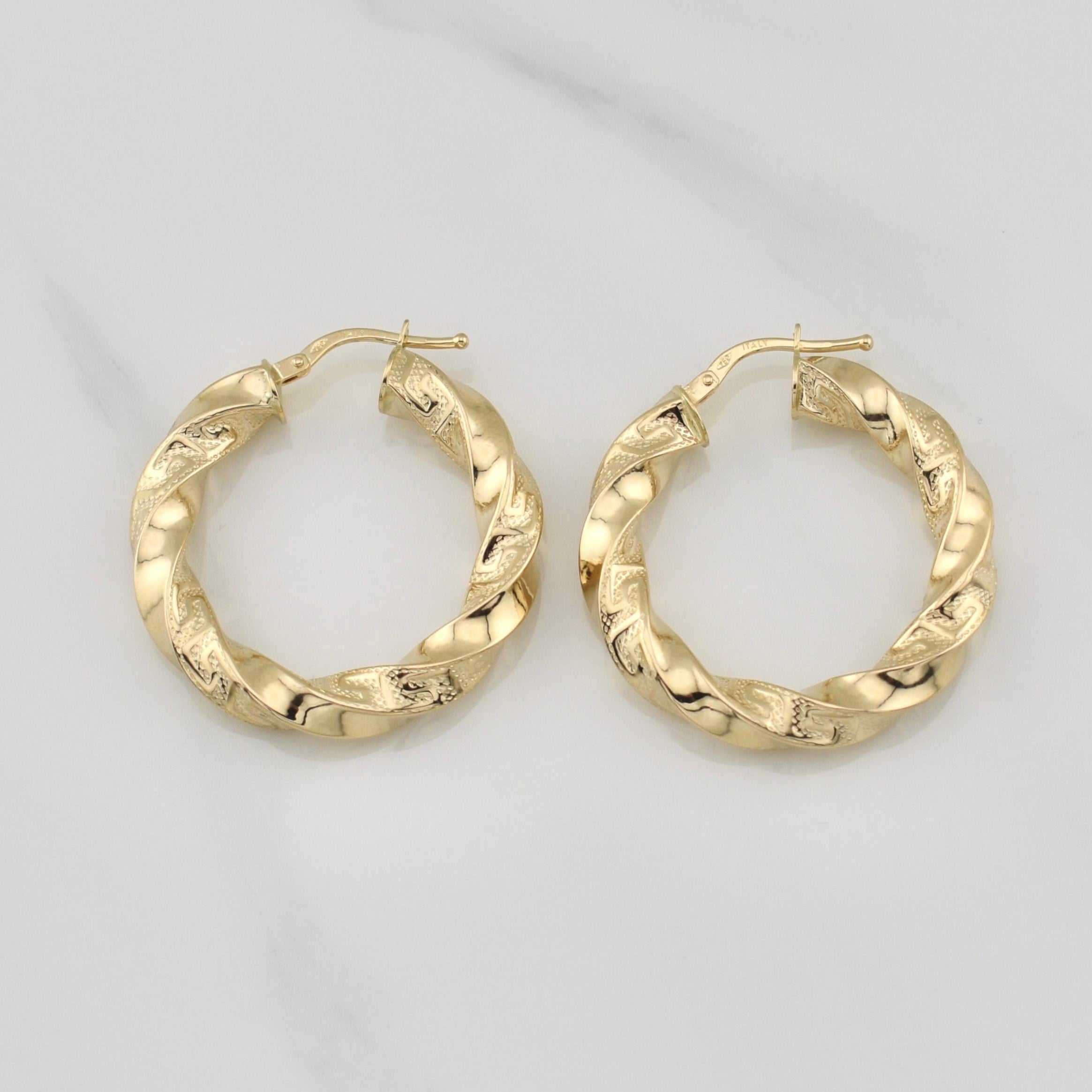 Cleo Hoop Earrings 4gr / 1 1/4 in / Yellow Gold +4 18K !