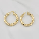 Cleo Hoop Earrings 4.05gr / 1 1/4 in / Yellow Gold +4 18K !