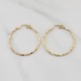 Hoop Earrings Cora 1.75gr / 1 1/2 in / Yellow Gold +4 18K !