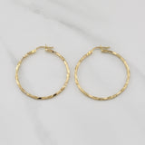 Cora Hoop Earrings 1.4gr / 1 1/2 in / Yellow Gold +4 18K !
