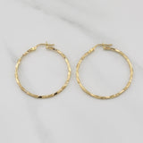 Hoop Earrings Cora 1.4gr / 1 1/2 in / Yellow Gold +4 18K