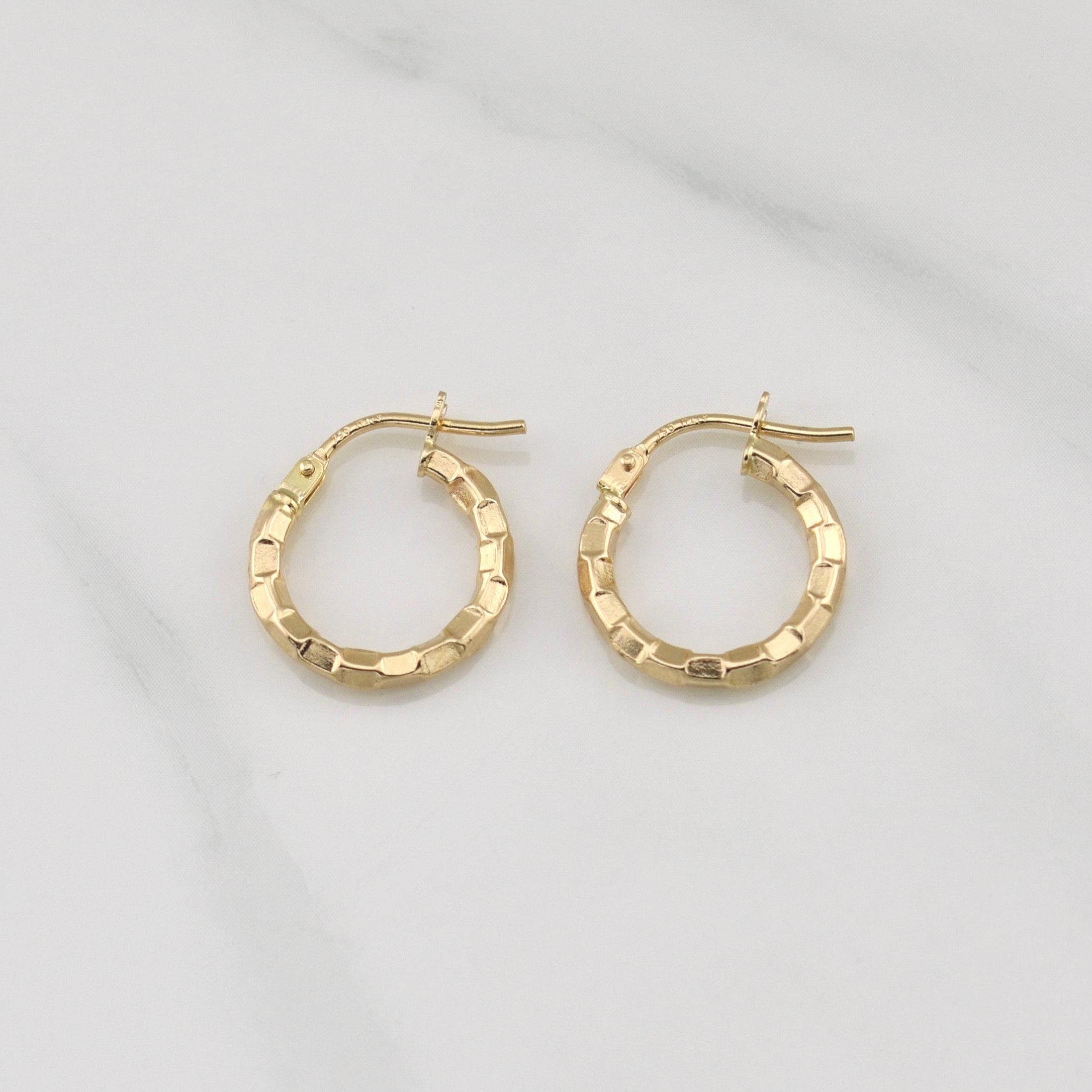 Candongas Esme 1gr / 3/4 in / Oro Amarillo +4 18K !
