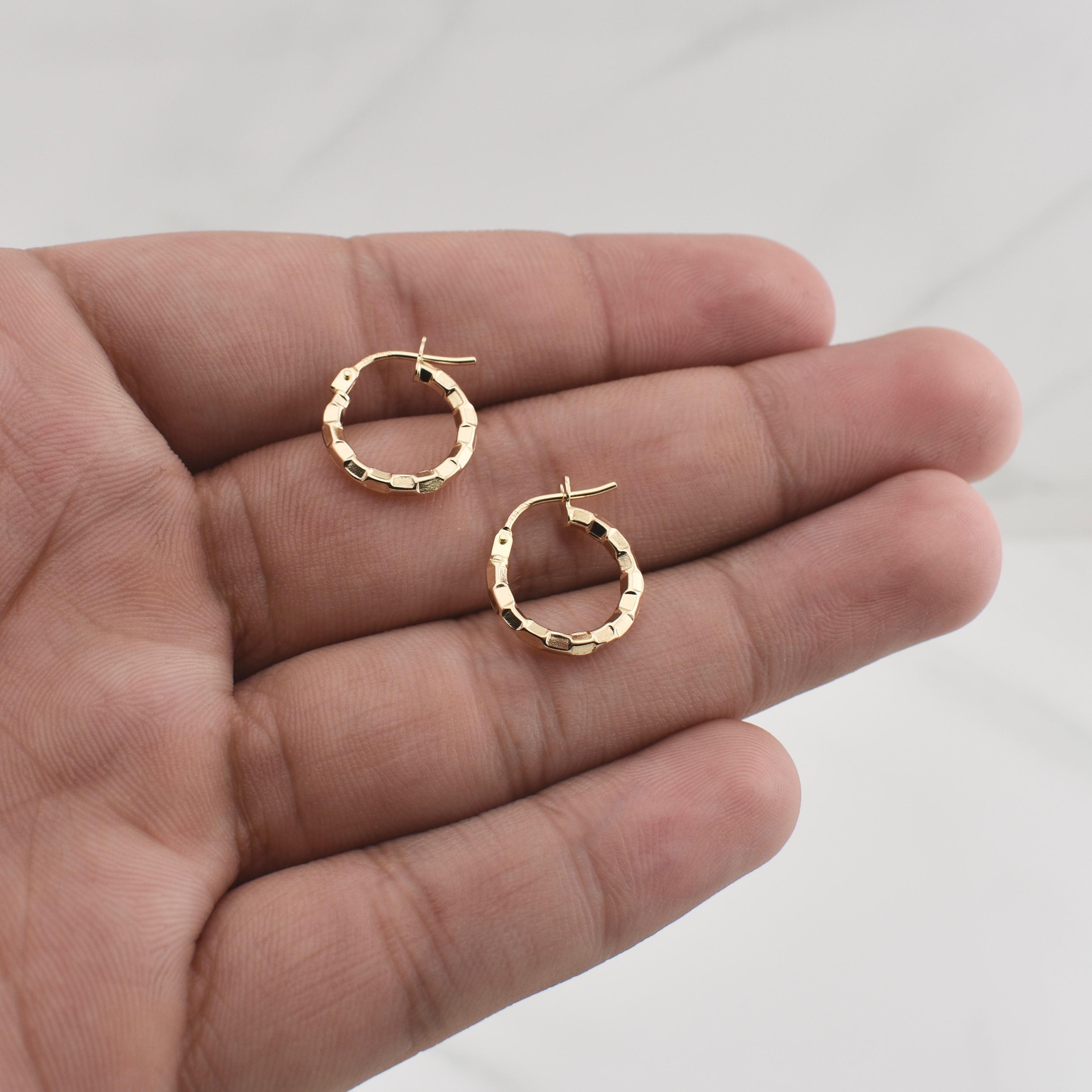 Candongas Esme 1gr / 3/4 in / Oro Amarillo +4 18K !