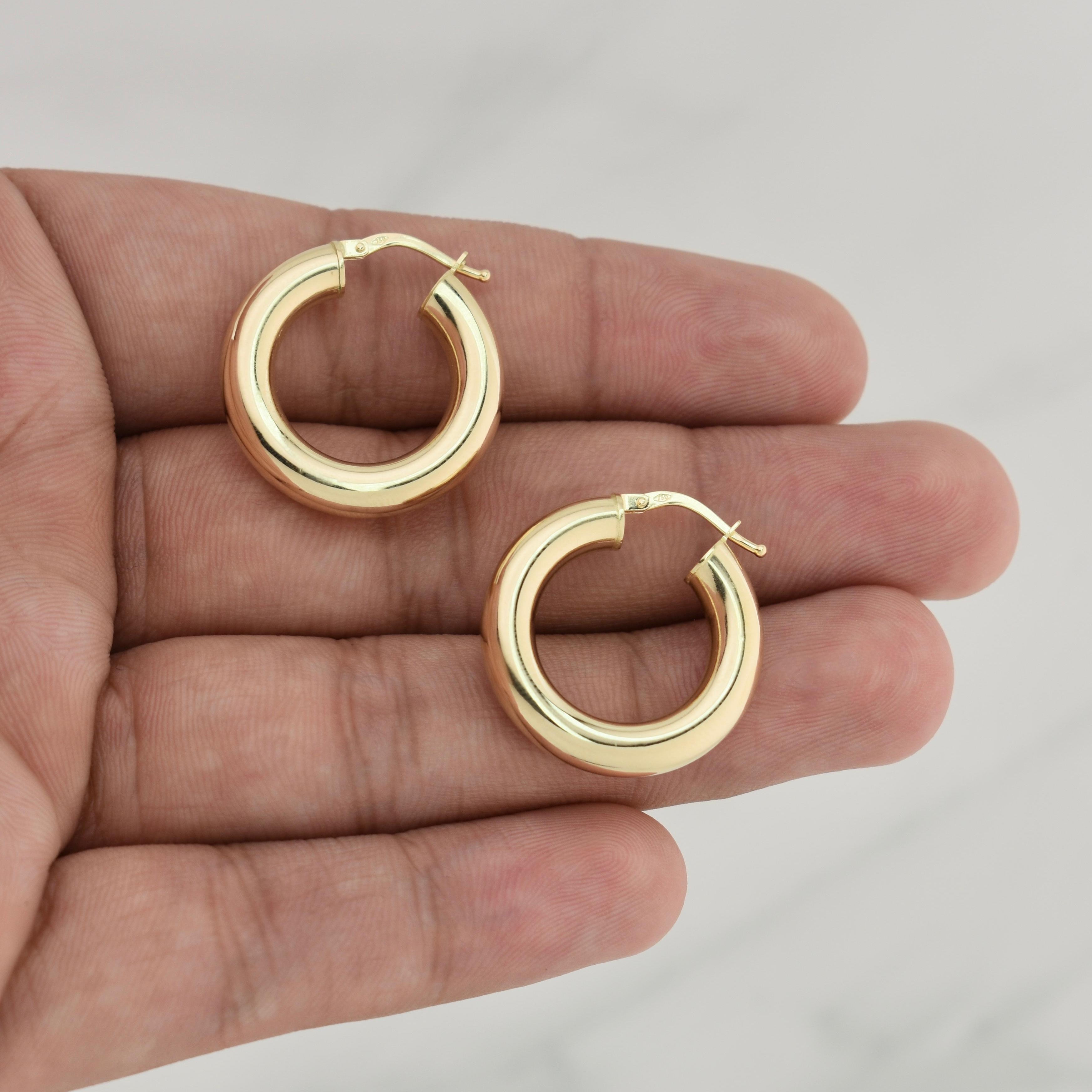 Candongas Jassy 3.3gr / 1 in / Oro Amarillo +4 18K !