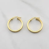 Hoop Earrings Screw 2.45gr / 1 in / Yellow Gold +4 18K !