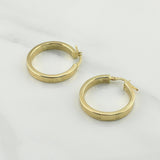 Hoop Earrings Screw 2.45gr / 1 in / Yellow Gold +4 18K !