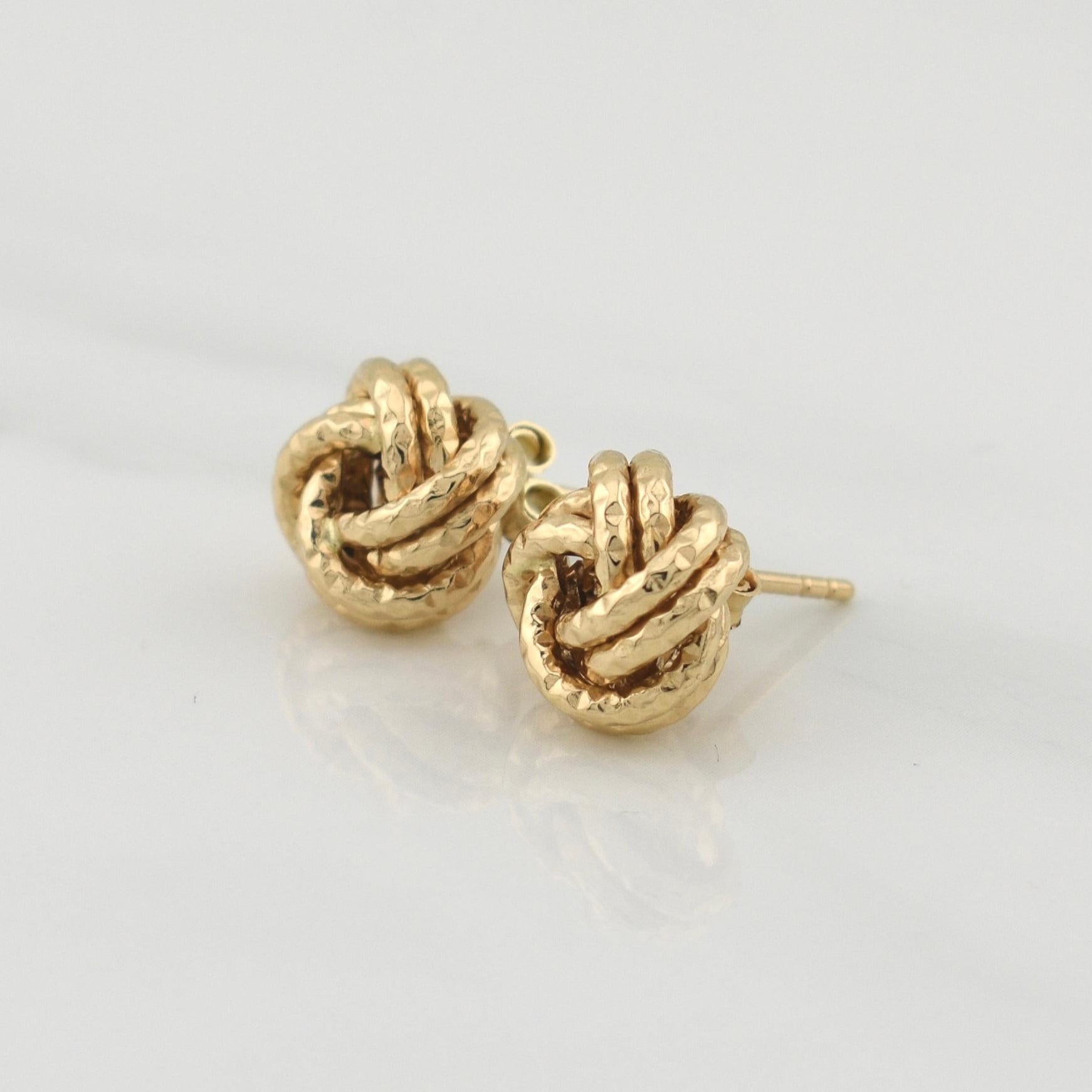 Topos Helice Diamantado 1.7gr / 10.5mm Oro Amarillo +4 18K !