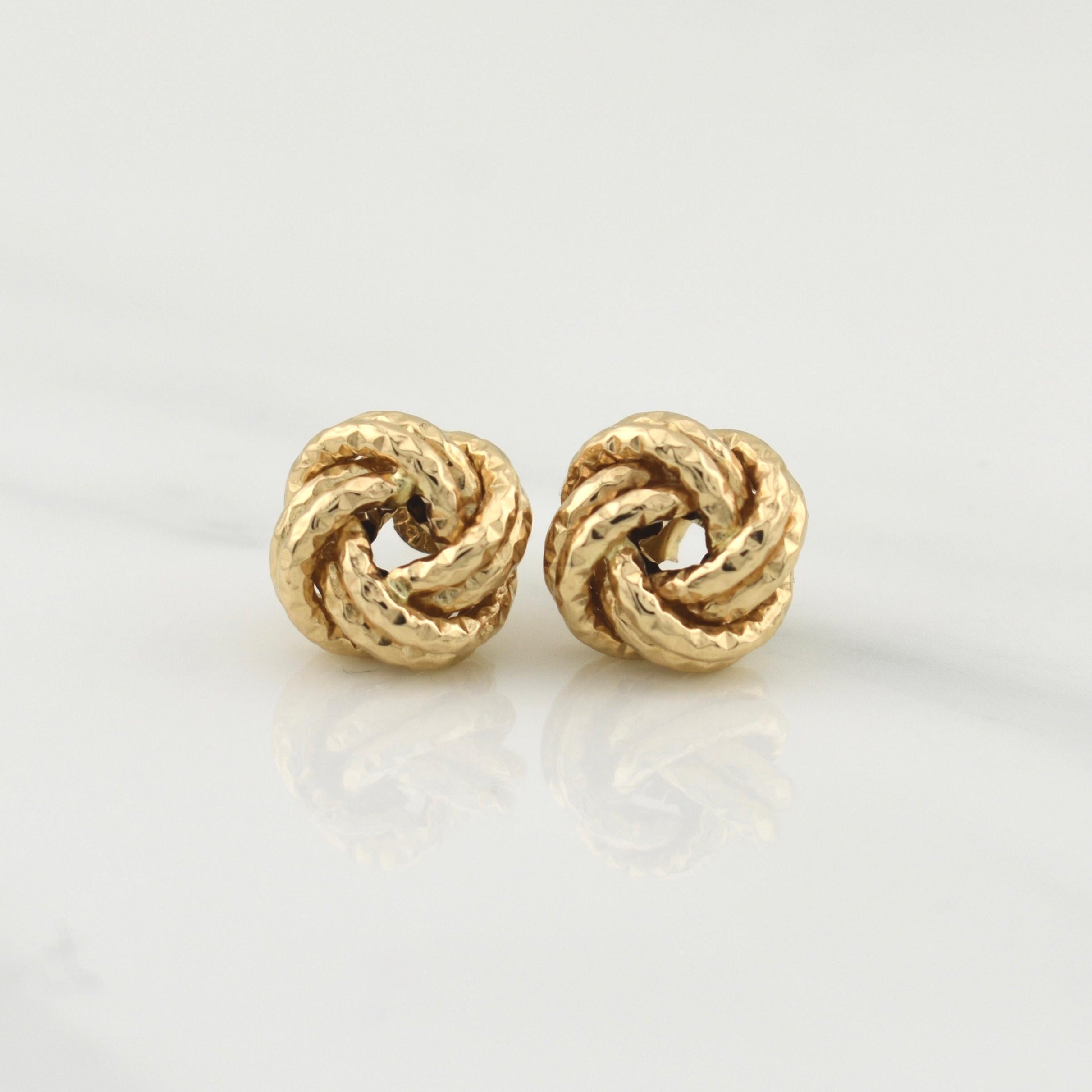 Topos Helice Diamantado 1.7gr / 10.5mm Oro Amarillo +4 18K !