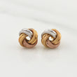 Topos Helice Semi Diamantado 0.8gr / 8.51mm Tres Oros +4 18K !