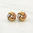 Topos Helice Semi Diamantado 1.8gr / 12.8mm Tres Oros +4 18K !