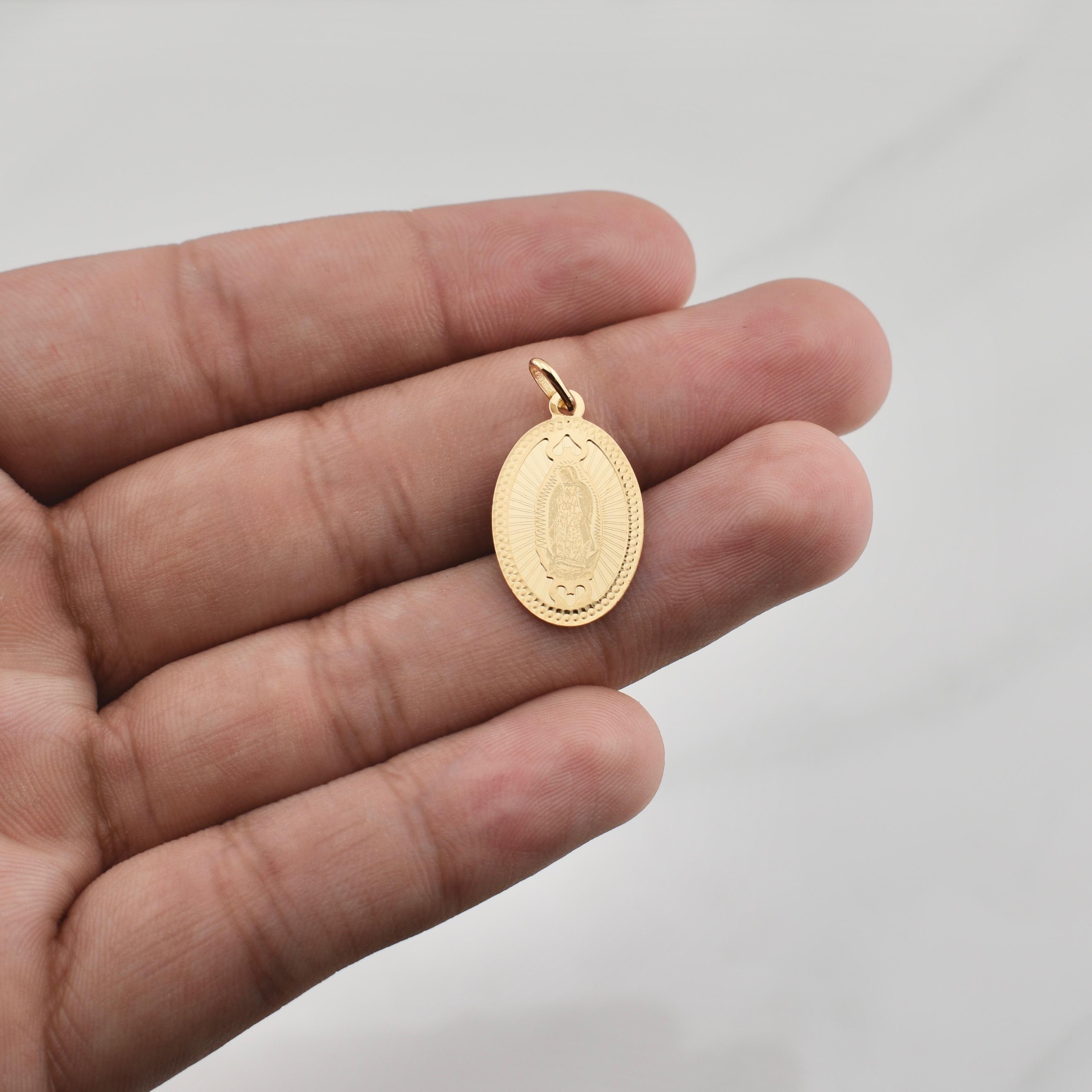 Dije Virgen De Guadalupe 1.95gr / 1 in / Oro Amarillo +4 18K !