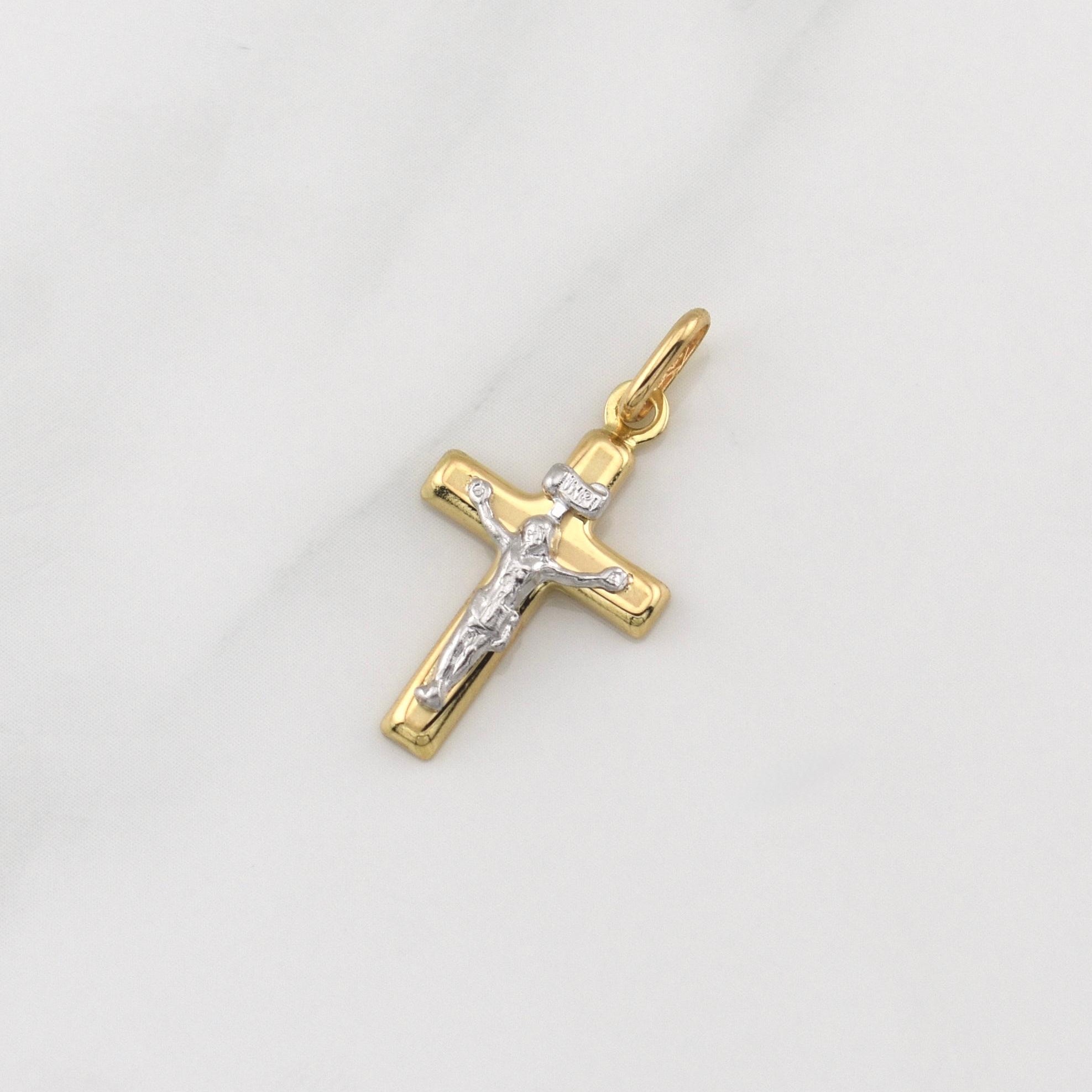 Dije Cruz Cristo 1.15gr / 1 in / Oro Amarillo +4 18K !