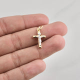 Dije Cruz Cristo 1.15gr / 1 in / Oro Amarillo +4 18K !