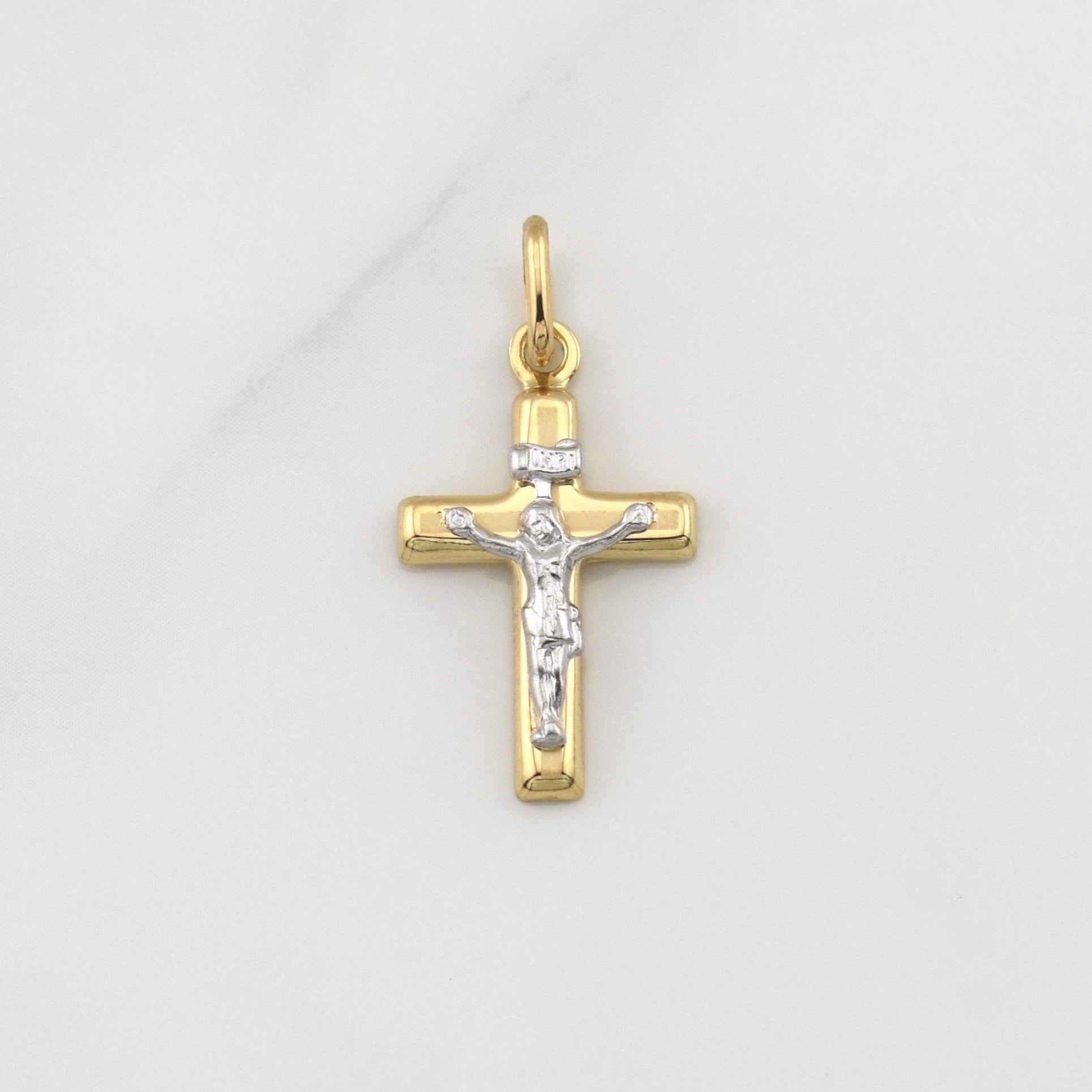 Dije Cruz Cristo 1.15gr / 1 in / Oro Amarillo +4 18K !