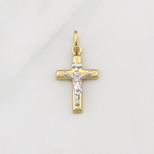 Dije Cruz Cristo 1.15gr / 1 in / Oro Amarillo +4 18K !