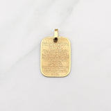 Dije Ave Maria 2.25gr / 1 in / Oro Amarillo +4 18K !