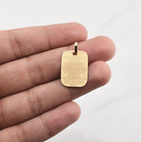 Dije Ave Maria 2.25gr / 1 in / Oro Amarillo +4 18K !